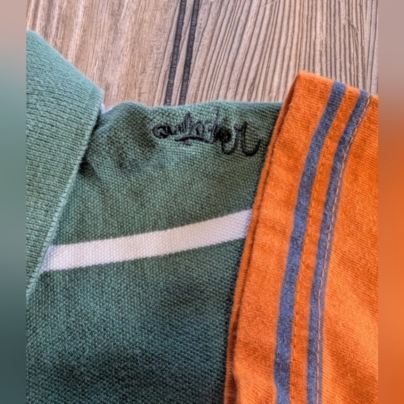 Set of 2 boy's shirts. Green Quicksilver size XL. Orang Ruff Hewn size 7. - Picture 6 of 10